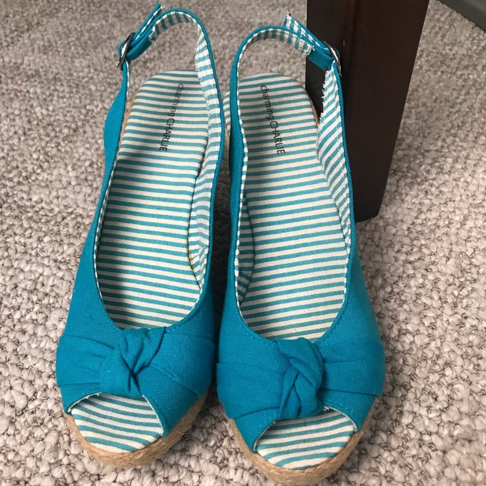 Wedge Sandals. 👡 💙